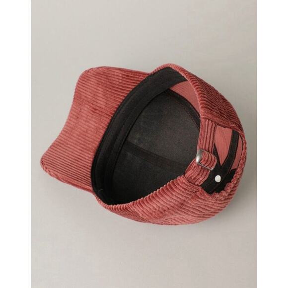 Y2K Grateful Hat Embroidered Snap Back Cap Corduroy Unisex Red OSFM Adjustable - Picture 4 of 5